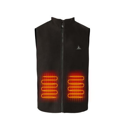 Polaire van de Polyestermensen van het Vacht Openlucht Verwarmde Vest 100% Verwarmde Gilet