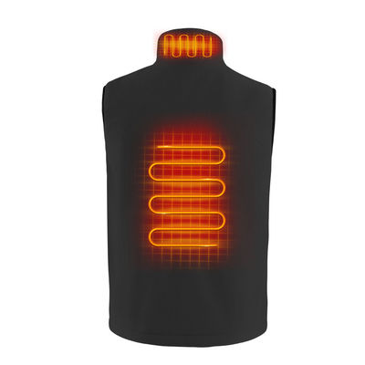Polaire van de Polyestermensen van het Vacht Openlucht Verwarmde Vest 100% Verwarmde Gilet
