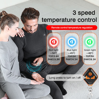 Vrouwen Premium Winter lange warme elektrische toppen broek Pak Set Kleding Verwarming Vlies Verwarmd thermisch pak Ondergoed