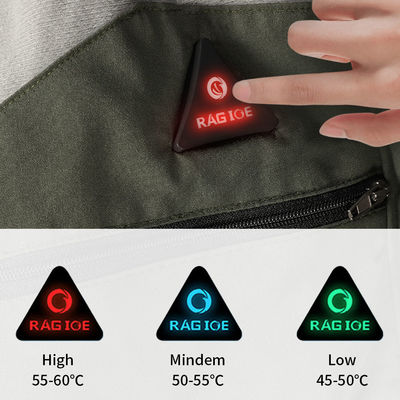 Mensenbatterijskijacket Custom 7,4Volt Elektrisch verwarmde kleding Waterdicht met kap