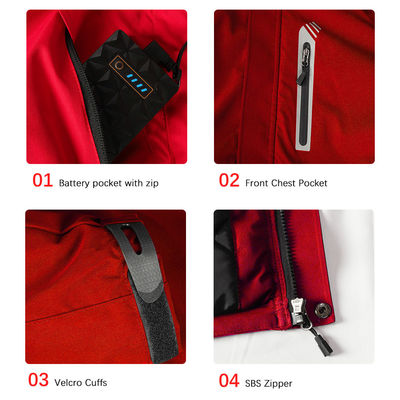 Kledingfabrikant Kwaliteit Verwarmd Softshell Jacket Waterdicht Ademhalend Bergbeklimmen Jacht Jacket