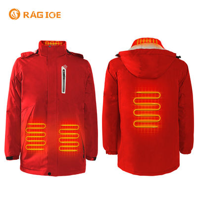 Winterbatterij verwarming jas warmer verwarming kleding dames elektrisch verwarmd met een kap