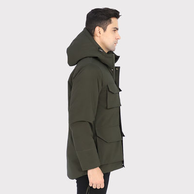 Premium herfst en winter slimme verwarming katoenen skijassen 7,4V batterij Verwarmde snowboardjas voor mannen