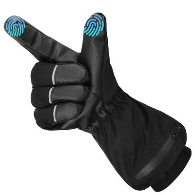 de lithium-Ionenbatterij van 7.4V stelde de Verwarmde Winter Ski Gloves With 3 de Controle van de Niveau in werkingTemperatuur