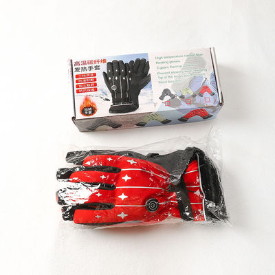 Vrouwen van de Handschoenen Rode Verwarmde Vuisthandschoenen van de de winter de Openlucht Berijdende 4000mAh Batterij Verwarmde Winter