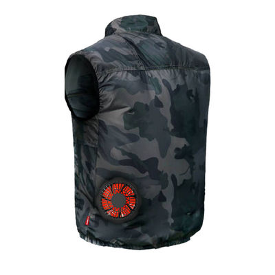 Vesten Met airconditioning van de het Vest de Unisex- Koele Zomer van de zonbescherming 2 Ventilators