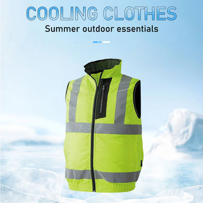 De fluorescente Weerspiegelende Dubbele Ventilator hallo Vis Shirts van het Ventilator Koelvest