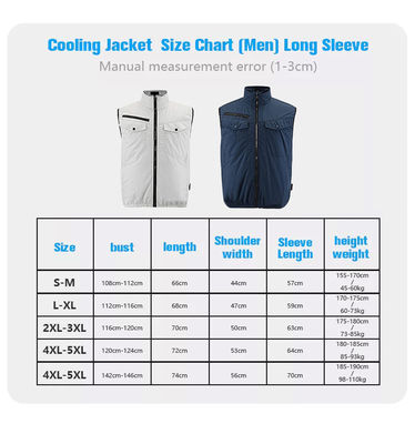 Het marineblauwe Persoonlijke Vest van het Airconditionervest 5V 10050mAh Ac voor Wandeling