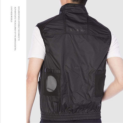 De zomer Koelvest met 2 Ventilators van 5V USB Luchtkoeling Gilet met Ventilators