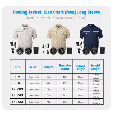 Polyester Katoenen Lichtgrijze Overhemdenm L XL XXL XXXL Grootte Met airconditioning