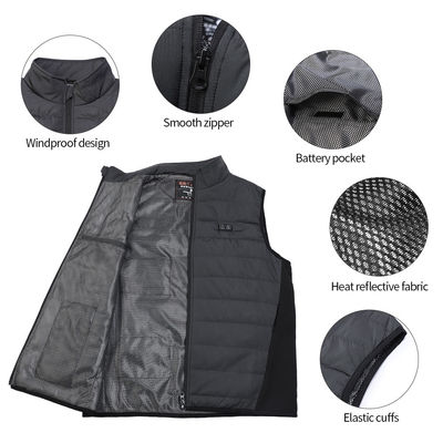 OEM Ver infrarood Elektrische verwarmde kleding Herlaadbare verwarmde vest voor mannen