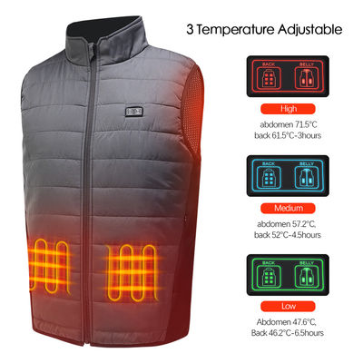 Van de het Vestpolyester van USB 5V Sleeveless Elektrische Verwarmde Vest Op batterijen