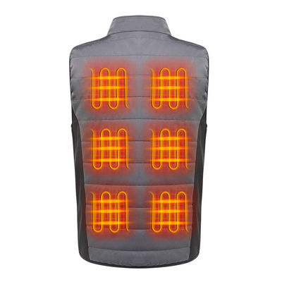 Van de het Vestpolyester van USB 5V Sleeveless Elektrische Verwarmde Vest Op batterijen