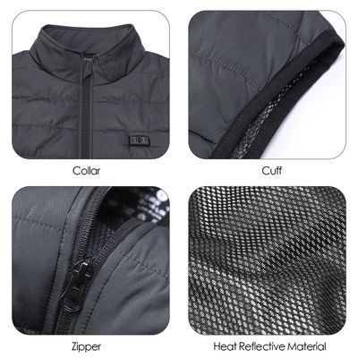 Van de het Vestpolyester van USB 5V Sleeveless Elektrische Verwarmde Vest Op batterijen