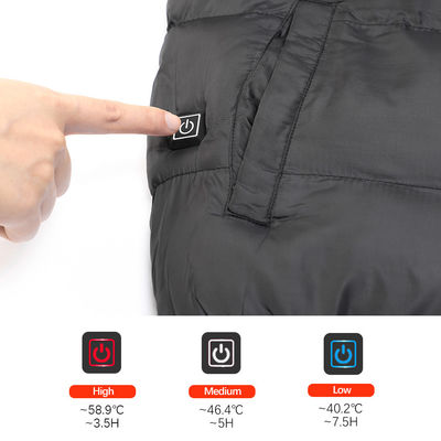 Batterij van 50C 60C stelde Vest Warmere Unisex- Thermische Elektrische Usb Verwarmde Gilet in werking