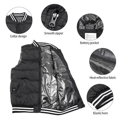 Batterij van 50C 60C stelde Vest Warmere Unisex- Thermische Elektrische Usb Verwarmde Gilet in werking