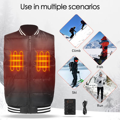 Duurzaam Verwarmd onderaan Vest Openlucht Verwarmde Vest5v USB Macht