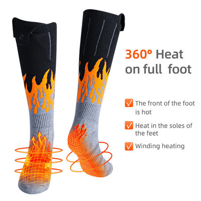 Elektrische de Winter Thermische Verwarmde Sokken Wasbaar met Navulbare Batterij