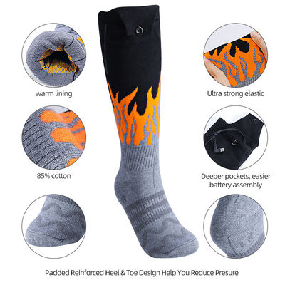 Elektrische de Winter Thermische Verwarmde Sokken Wasbaar met Navulbare Batterij