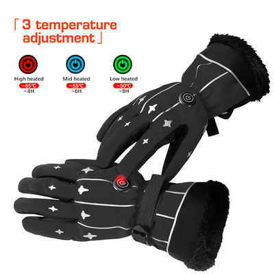 De navulbare Lithium Verwarmde Elektrische Vuisthandschoenen van de Winterhandschoenen 4000mAh voor de Winter Openlucht Wandeling
