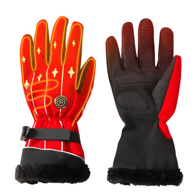3.7V Stof van Lycra van navulbare de Batterij Verwarmde Ski Mittens Heated Ski Gloves-Vrouwen voor de Winter Openluchtsporten