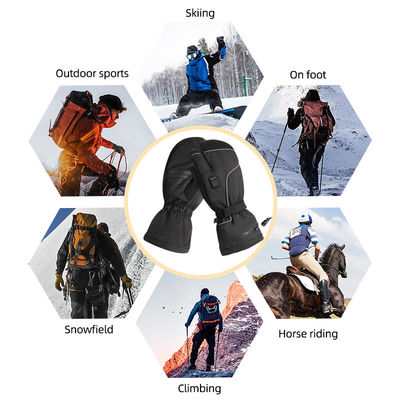 De winter het Schaatsen 7.2V stelde de Navulbare Batterij Verwarmde Vuisthandschoenen Elektrisch Thermisch Verwarmd Ski Mittens voor Mannen Vrouwen in werking