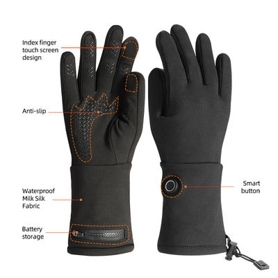 De in het groot Dunste Verwarmde Winter Gloves de Elektrische Waterdichte Verwarmde Handschoenen van 7.4V met Vingertouch screen
