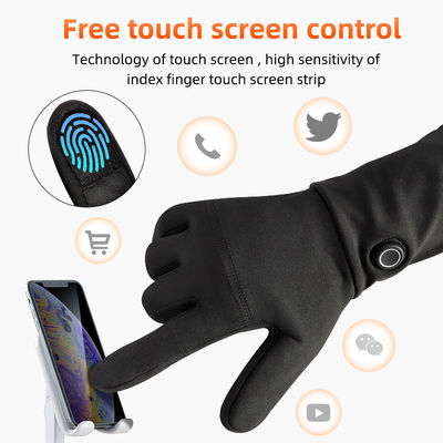 De in het groot Dunste Verwarmde Winter Gloves de Elektrische Waterdichte Verwarmde Handschoenen van 7.4V met Vingertouch screen