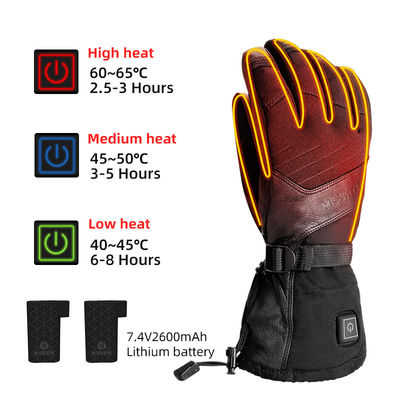 Lithium oplaadbare visserij verwarmde winterhandschoenen 7,4 V accu aangedreven elektrische handschoenen voor skiën