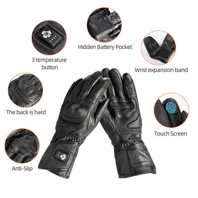 Schaapschil oplaadbare batterij Motorfiets Racing Fietsen Winter warmer Skateboarden Ski elektrische verwarmde handschoenen