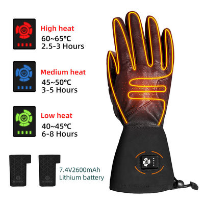 Touchscreen Synthetisch leer Verwarmd winterhandschoenen Oplaadbare accu motorfietshandschoenen
