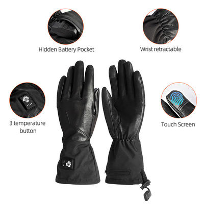 Touchscreen Synthetisch leer Verwarmd winterhandschoenen Oplaadbare accu motorfietshandschoenen