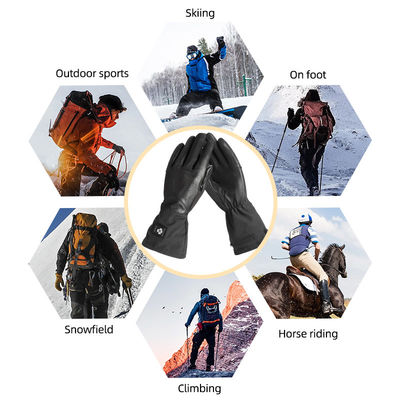 Touchscreen Synthetisch leer Verwarmd winterhandschoenen Oplaadbare accu motorfietshandschoenen
