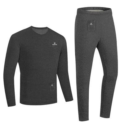 Winter elektrisch verwarmd ondergoed Set Vlies Thermische toppen Broek Ski verwarming Body suit