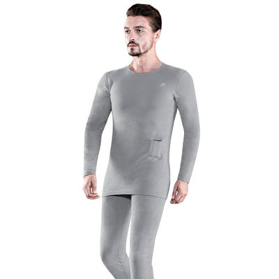 Mensen draadloze afstandsbediening elektrisch verwarmd basislaag lange mouwen T-shirts Ultra Soft