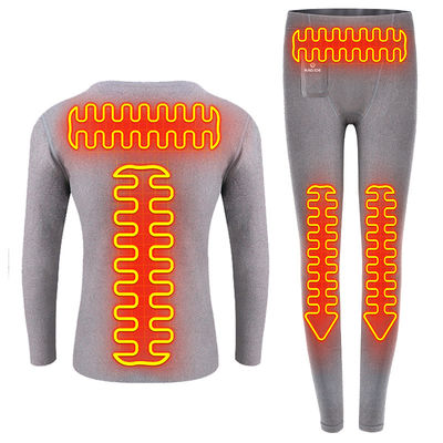 Mensen draadloze afstandsbediening elektrisch verwarmd basislaag lange mouwen T-shirts Ultra Soft