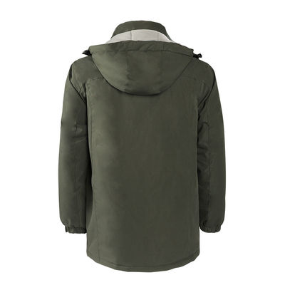 Mensenbatterijskijacket Custom 7,4Volt Elektrisch verwarmde kleding Waterdicht met kap