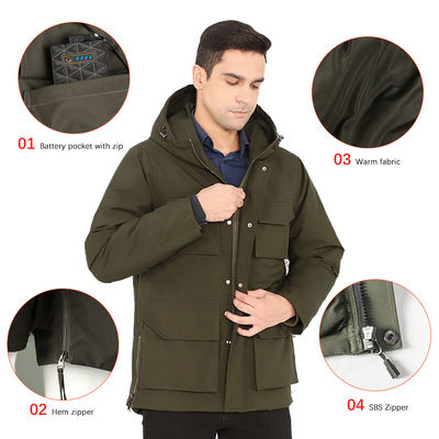 Verwarmingsjas voor mannen Op maat gemaakte verwarmde kleding Elektrische softshell waterdicht winterwerkkleding