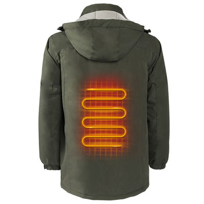 Warm buiten verwarmd Intelligente temperatuurregeling Warm kapotte winter thermische mannen warm jasje