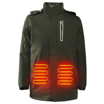 Warm buiten verwarmd Intelligente temperatuurregeling Warm kapotte winter thermische mannen warm jasje