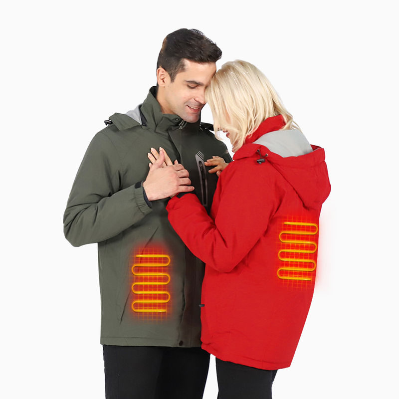 Warm buiten verwarmd Intelligente temperatuurregeling Warm kapotte winter thermische mannen warm jasje