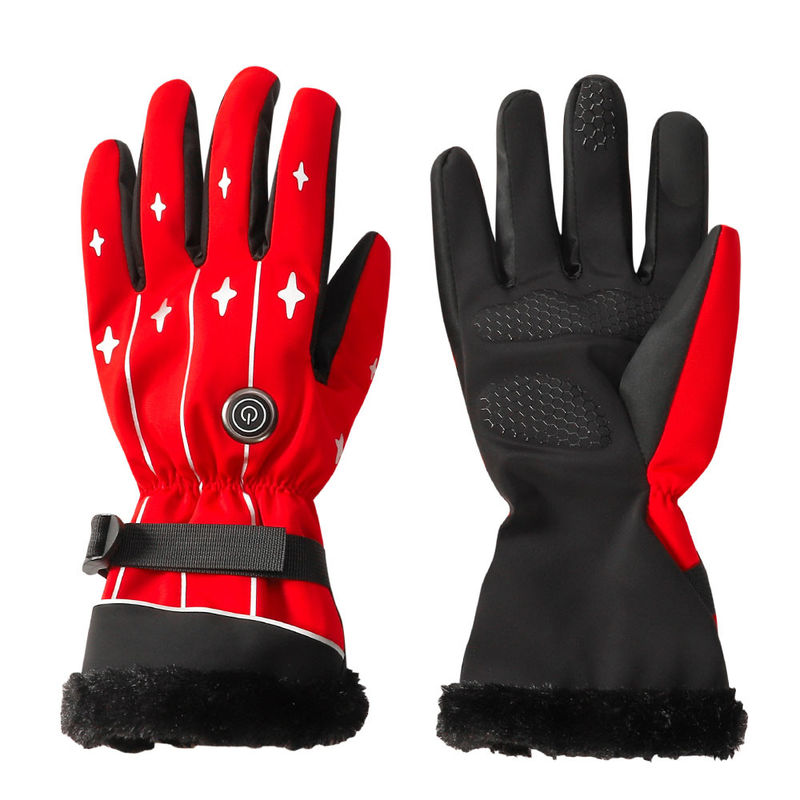 3.7V Stof van Lycra van navulbare de Batterij Verwarmde Ski Mittens Heated Ski Gloves-Vrouwen voor de Winter Openluchtsporten