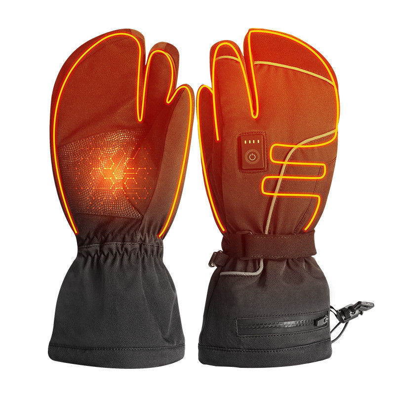 De winter het Schaatsen 7.2V stelde de Navulbare Batterij Verwarmde Vuisthandschoenen Elektrisch Thermisch Verwarmd Ski Mittens voor Mannen Vrouwen in werking