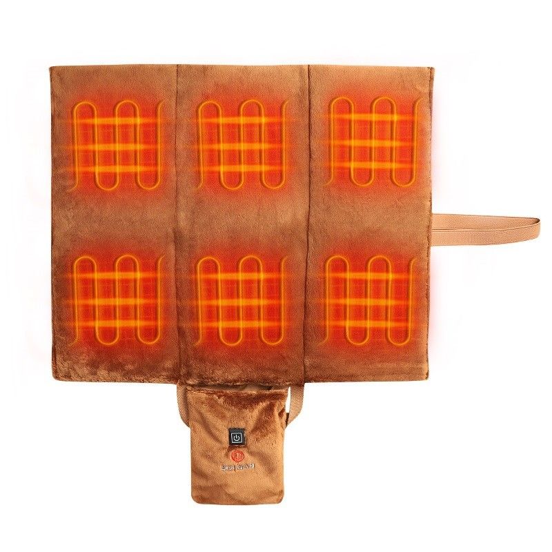 USB-oplaadbare verwarmde stoel kussen 5V verwarmde massagestoel voor buitensport in de winter