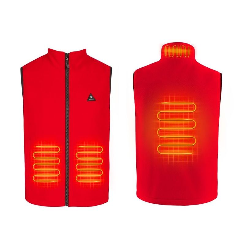 Elektrisch verwarmde kleding op maat voor unisex met batterijpakket oplaadbaar mouwloze wolverwarmingsvest
